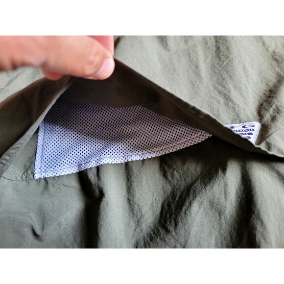 EUC Columbia PFG Bahama II Fishing Shirt GRAY Vented Outdoor UPF Long Sleeve, L - Picture 8 of 10